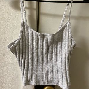 Silver Crop Top